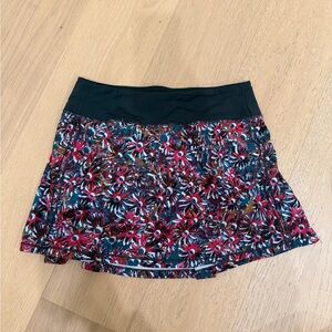 Lululemon Pace Rival Floral Spritz Skort 4 Women's